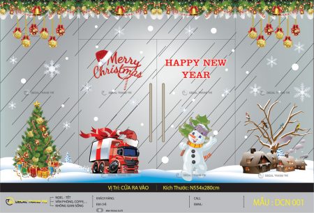 Decal trang trí Noel - DCN01
