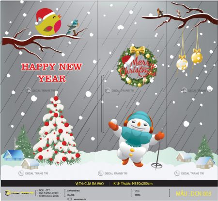 Decal trang trí Noel - DCN03