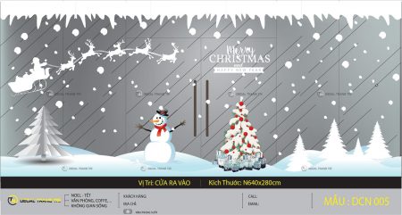 Decal trang trí Noel - DCN05