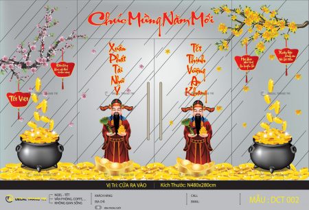 Decal trang trí Tết - DCT02