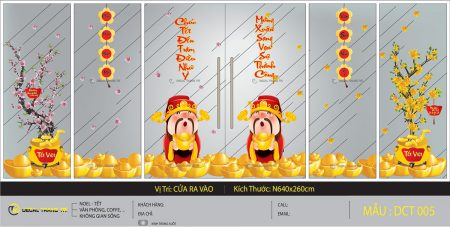 Decal trang trí Tết - DCT05