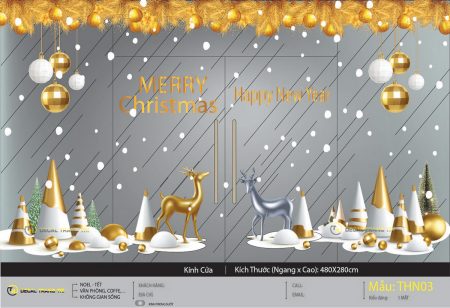 Decal trang trí Noel - THN03