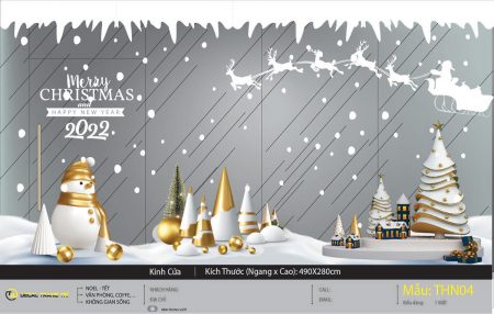 Decal trang trí Noel - THN04