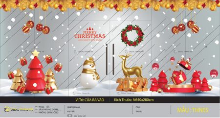 Decal trang trí Noel - THN05