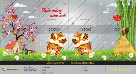 Decal trang trí Tết - DCT012