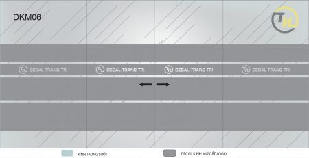 Decal kính mờ - DCKM06