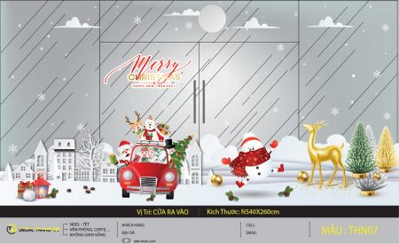 Decal trang trí Noel - THN07